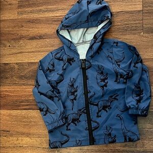 Kids Dinosaur Print Hooded Jacket